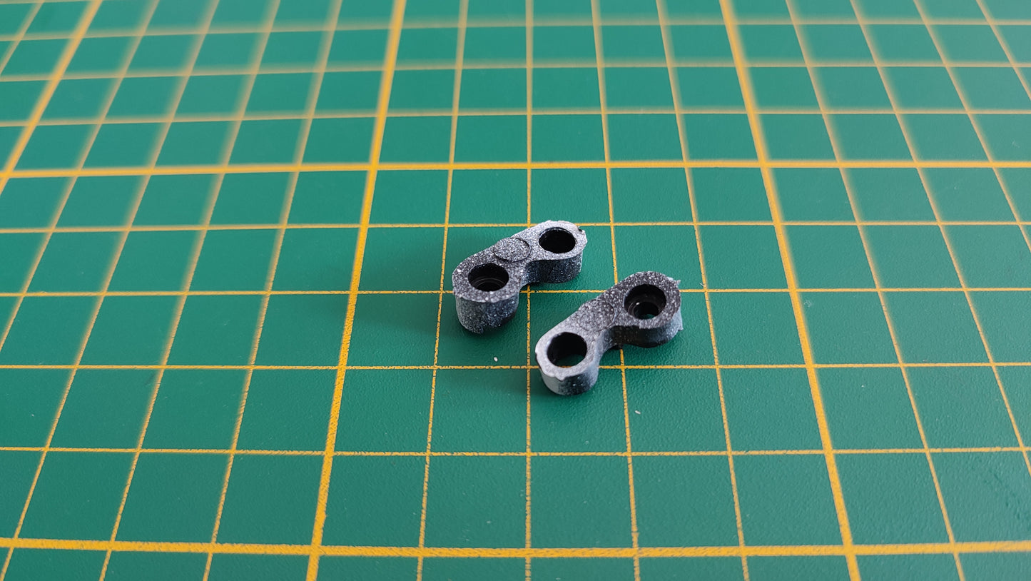 Lot x2 supports fixation porte pièce détachée miniature Jouef evolution Ferrari 330 P4 1/18 1/18e 1/18ème #C84