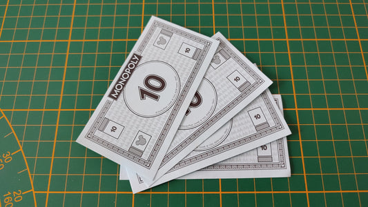 Lot x4 Billets de 10 pièce détachée jeu de société Monopoly Disney éditions Hasbro #B94