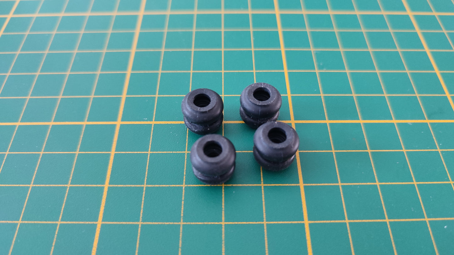 Lot x4 plots caoutchouc bloc optique pièce détachée console de jeux Nintendo Gamecube DOL-001 (EUR) #E01