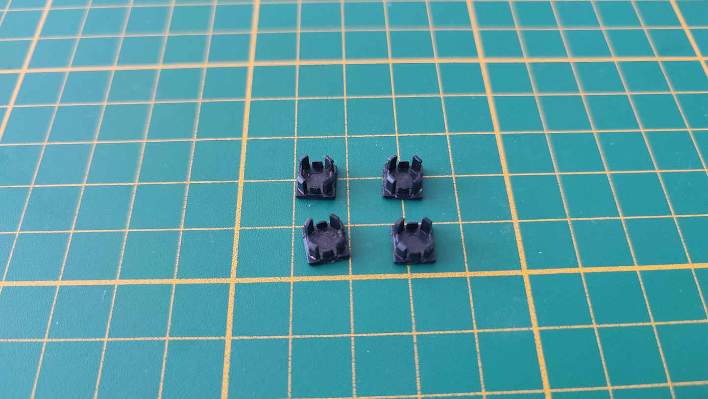 Lot x4 plots support plastique pièce détachée console de jeux Sony Playstation 2 Ps2 slim SCPH-75004 #E17