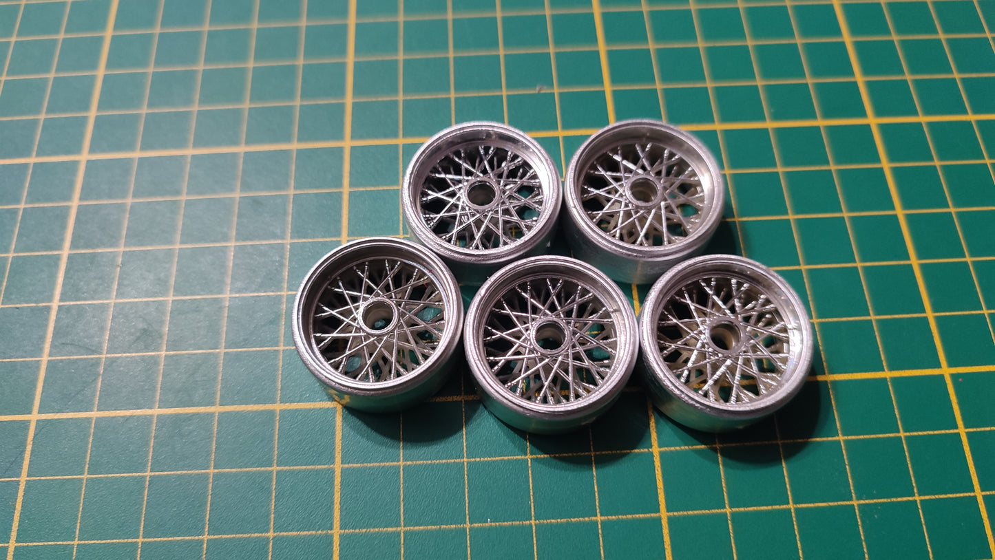 Lot x5 jante seule pièce détachée miniature Bburago Burago Ferrari GTO 1962 1/18 1/18e 1/18ème