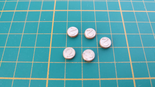 Lot x5 pièce de monnaie avec 2 en relief référence 30219352 pièce détachée Playmobil #E69