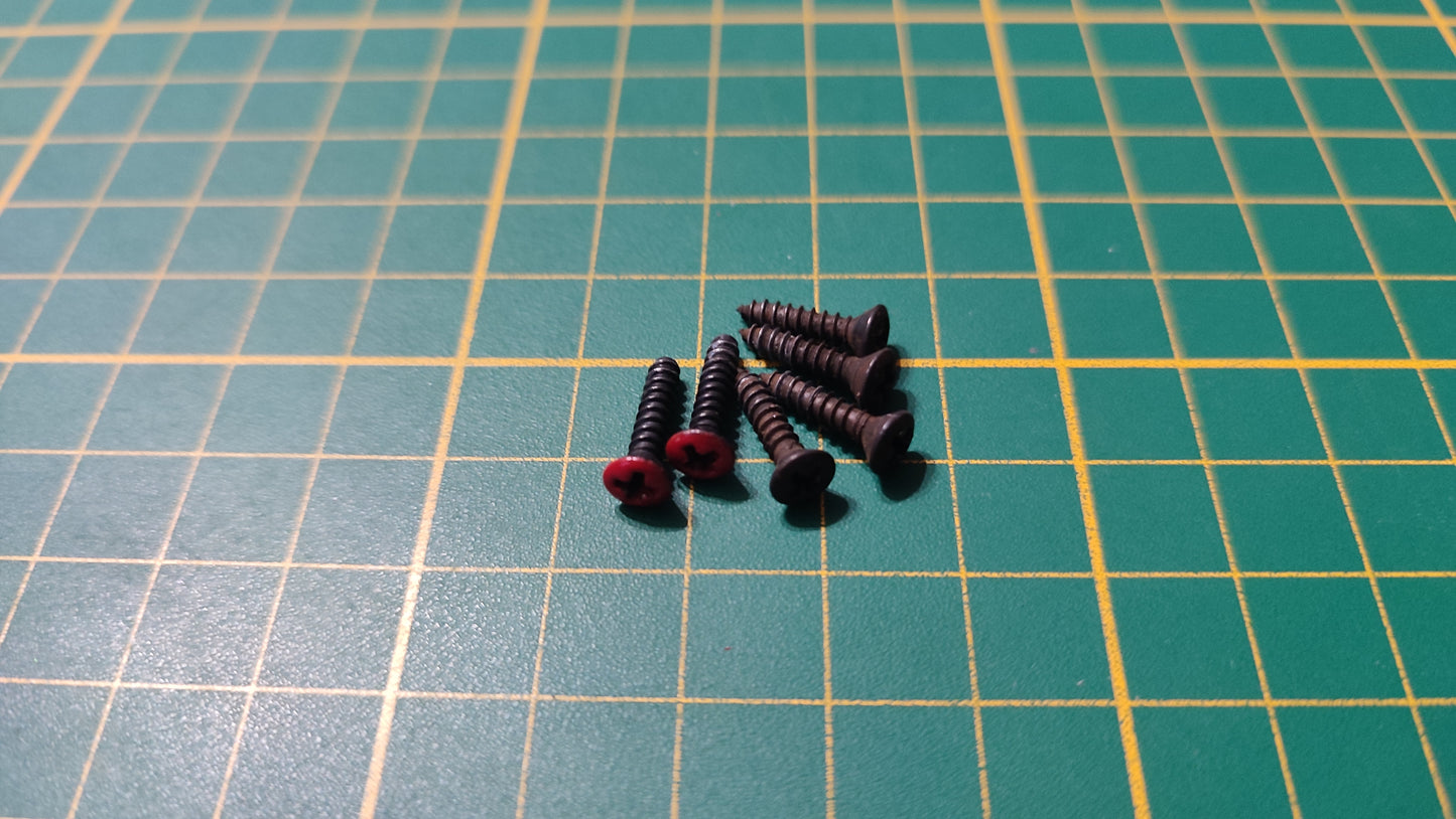 Lot x6 visserie pièce détachée miniature Bburago Burago Ferrari GTO 1962 1/18 1/18e 1/18ème #E65