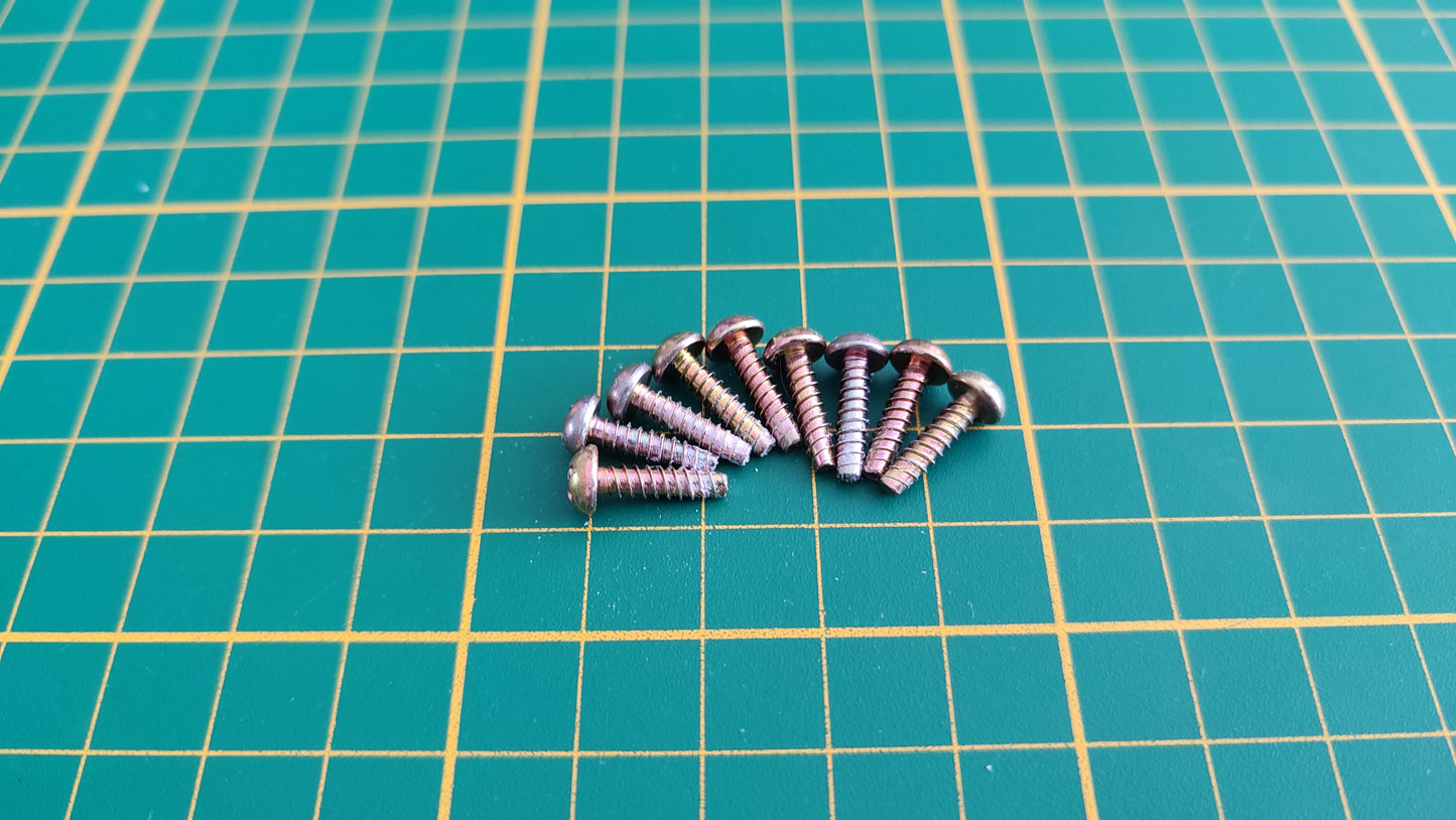 Lot x9 visserie interne pièce détachée console de jeux Sony Playstation 1 Ps1 SCPH-1002 #C66