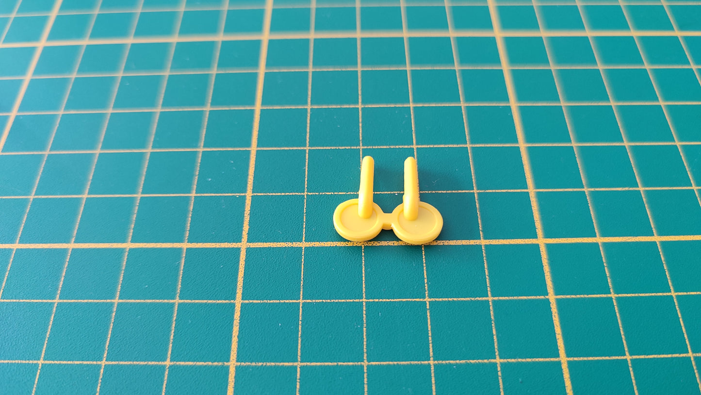 Lunette jaune pièce détachée jeu de société Le cochon qui rit buzz party Dujardin #E28