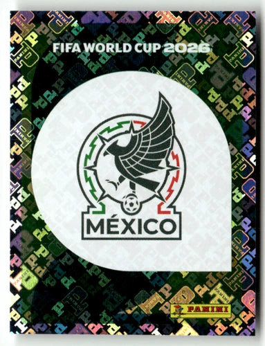 MEX 1 Logo de l'équipe - Sticker autocollant Panini Coupe du Monde FIFA 2026 Mexique - Pièce détachée