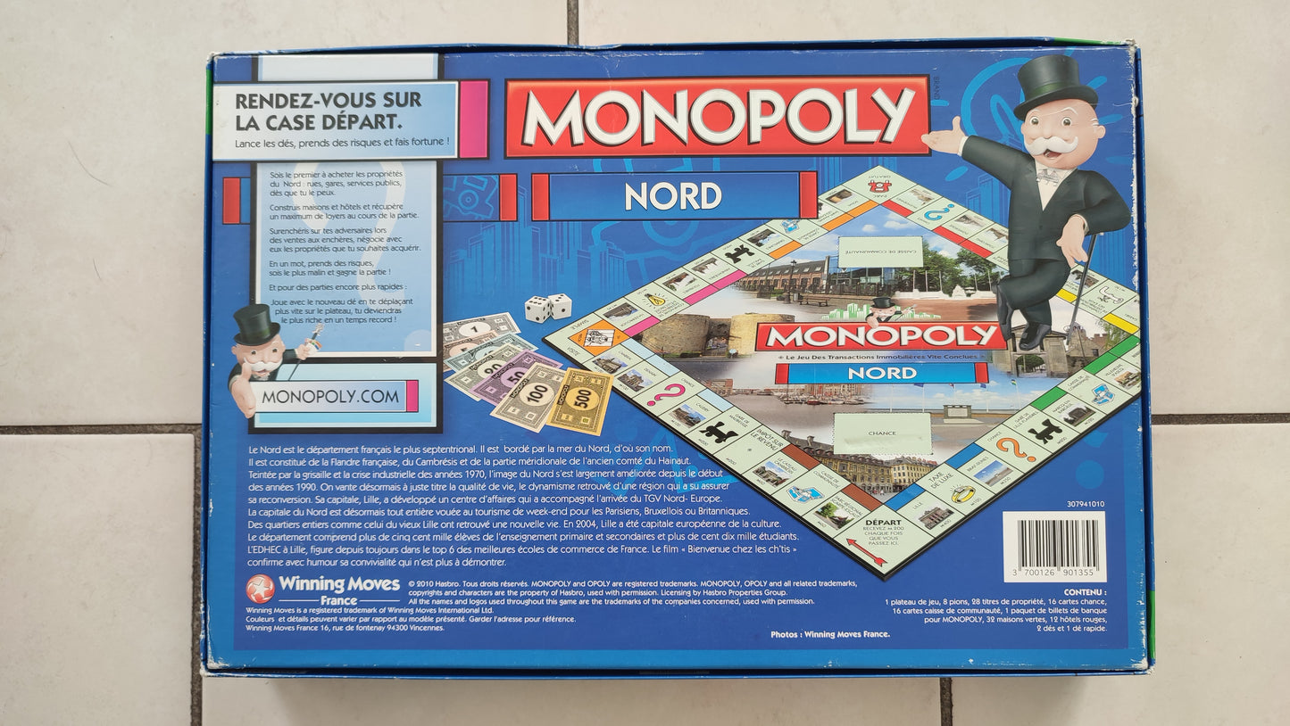 Monopoly Nord Jeu de société complet #SP