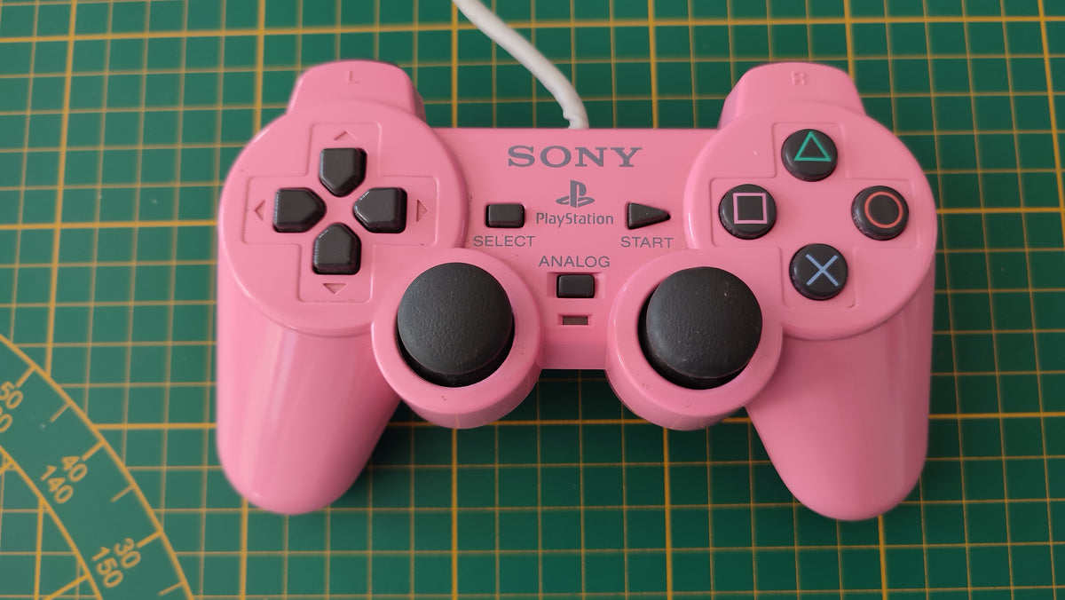 Manette PlayStation DualShock Officielle SCPH-10010 - Argentée - Pour PS1 Et PS2 - Occasion, Fonctionne
