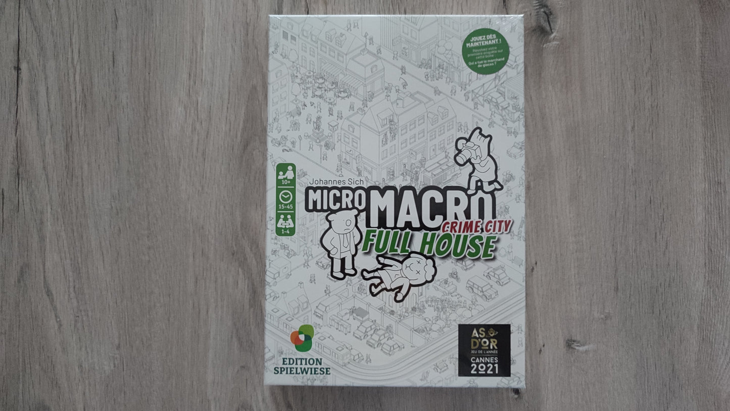 Micro Macro Micromacro crime city Full House jeu de société complet #SP