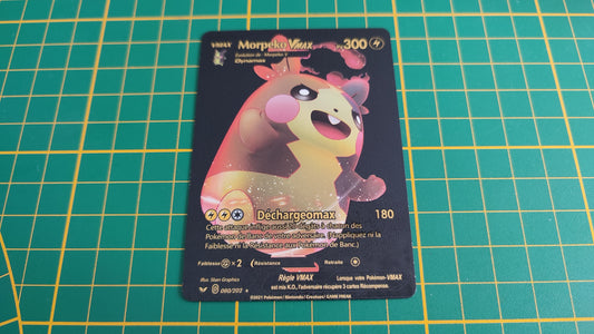 Morpeko Vmax carte illustration Pokémon cosplay couleur noir française #C18