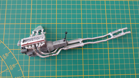 Moteur ligne d'échappement pièce détachée miniature Bburago Burago Jaguar type E 1961 1/18 1/18e 1/18ème #B88