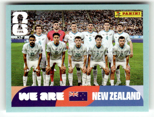 NZL 13 Photo de l'équipe - Sticker autocollant Panini Coupe du Monde FIFA 2026 Nouvelle-Zélande - Pièce détachée