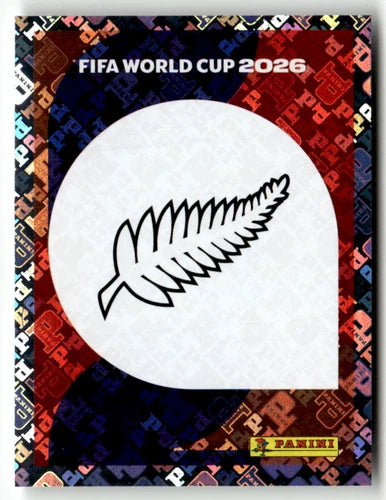 NZL 1 Logo de l'équipe - Sticker autocollant Panini Coupe du Monde FIFA 2026 Nouvelle-Zélande - Pièce détachée