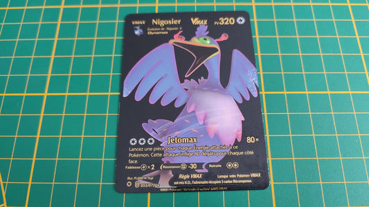 Nigosier Vmax carte illustration Pokémon cosplay couleur noir française #C18