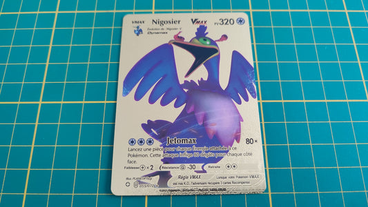 Nigosier Vmax carte illustration Pokémon cosplay couleur or française #C17