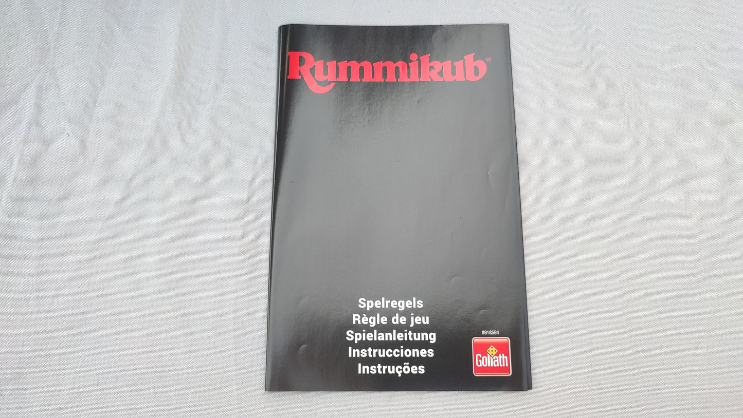Notice règle du jeu Rummikub Black Edition Goliath Pièce détachée #E73
