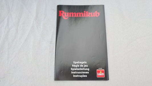 Notice règle du jeu Rummikub Black Edition Goliath Pièce détachée #E73
