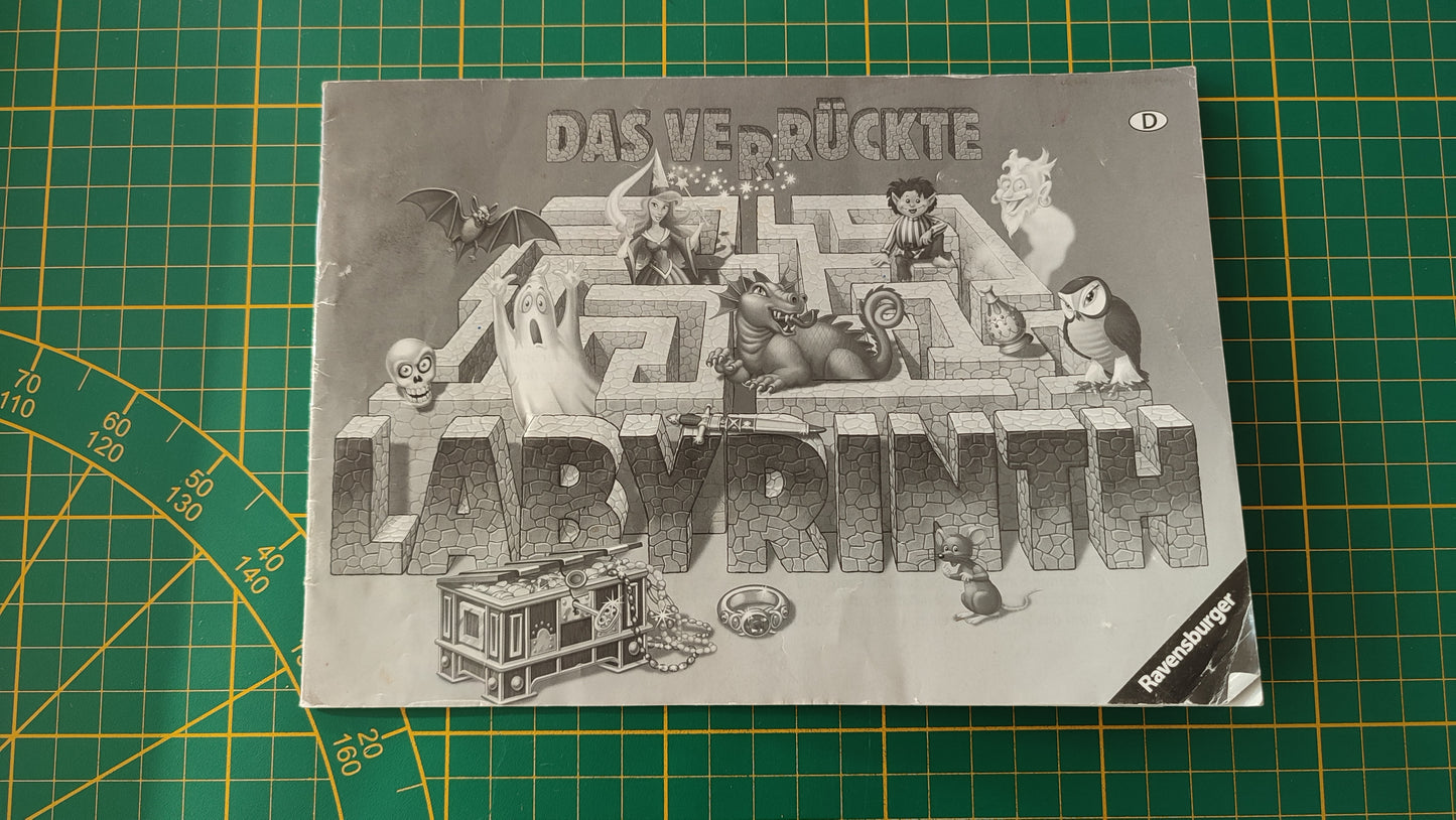 Notice règle du jeu multi-langue pièce détachée jeu de société Labyrinthe Ravensburger #D64