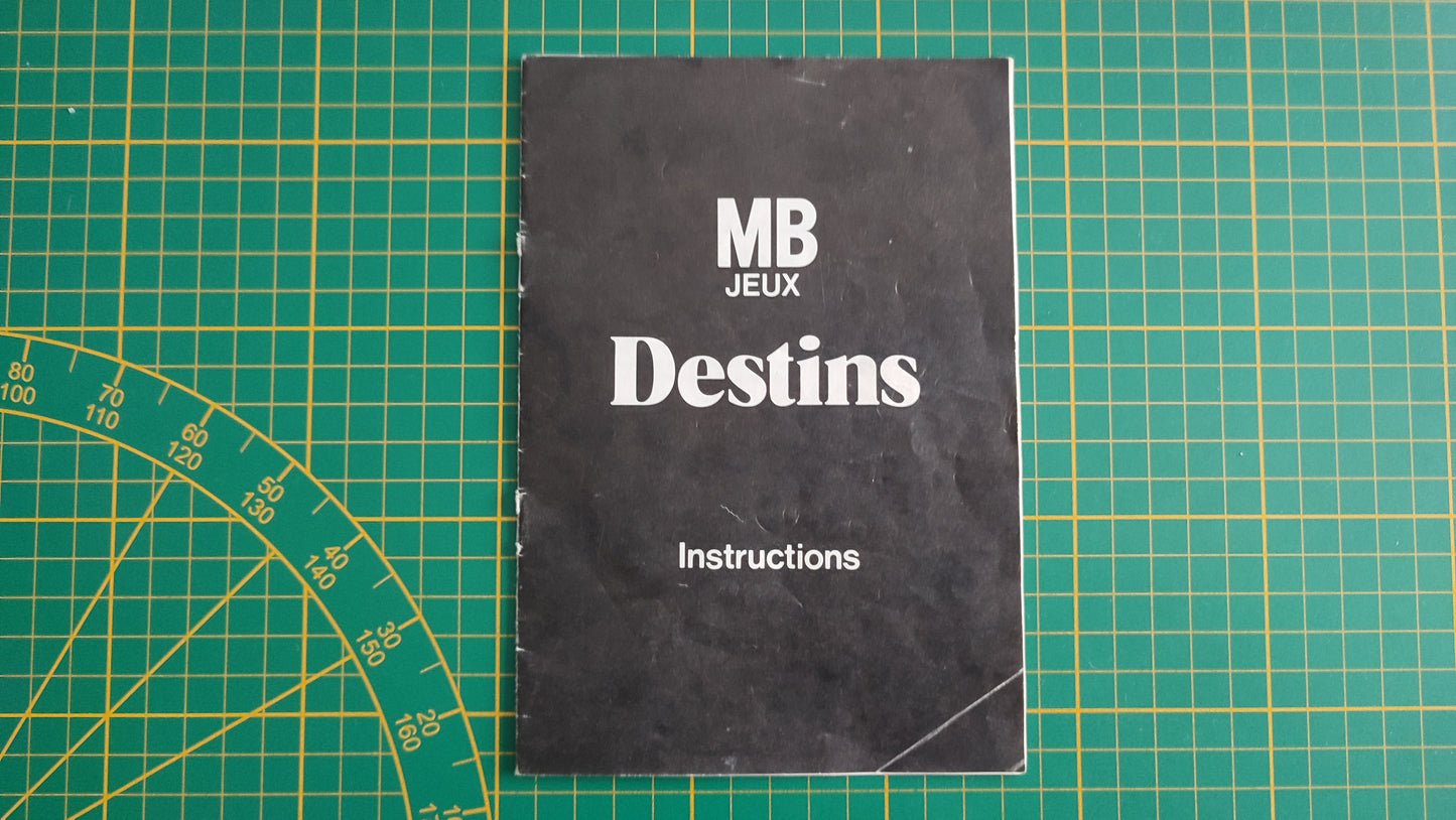 Notice règle du jeu pièce détachée jeu de société Destins En famille sur les chemins de la vie MB #E44