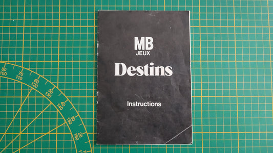 Notice règle du jeu pièce détachée jeu de société Destins En famille sur les chemins de la vie MB #E44