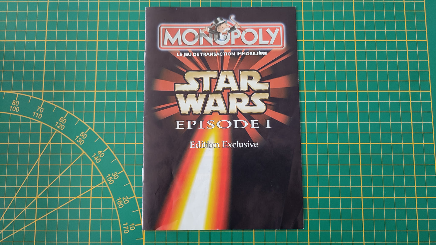 Notice règle du jeu pièce détachée jeu de société Monopoly Star Wars épisode 1 #A81