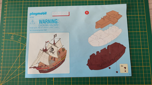 Notice seule Set Playmobil 5135 Bateau d'attaque des pirates #A71