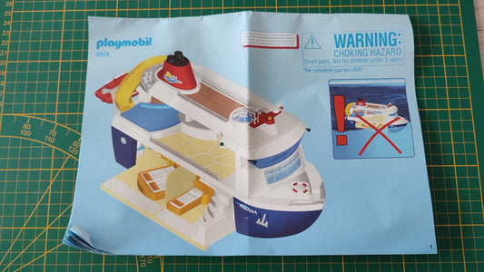 Notice seule Set Playmobil 6978 Family Fun Bateau de croisière #D67