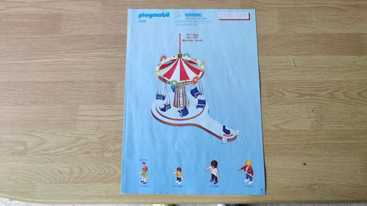 Notice seule dans l'état Playmobil 5548 Manège de chaises volantes #SPDF