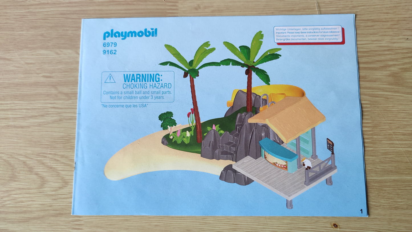 Notice seule dans l'état Playmobil 6979 Family Fun île aux vacanciers #SPDF