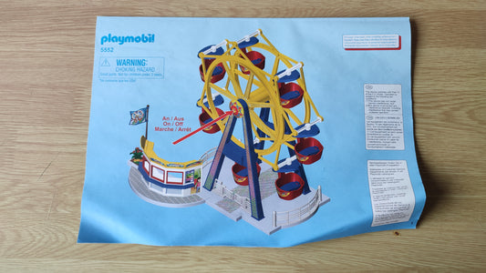 Notice seule dans l'état Set Playmobil 5552 Grande roue avec lumières #SPDF