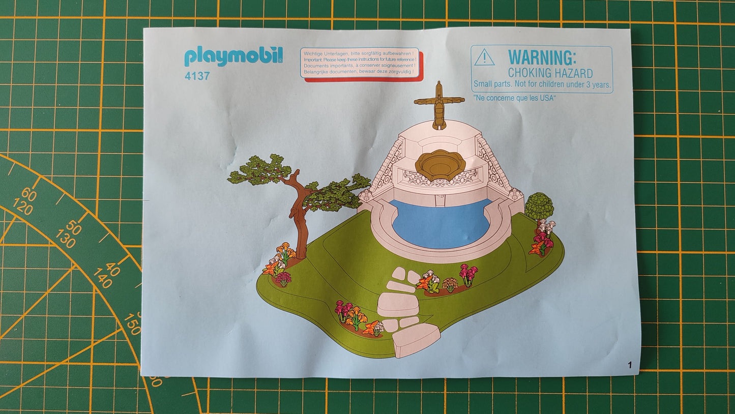 Notice seule 4137 pièce détachée Playmobil #E27