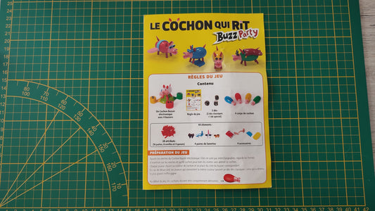 Notice seule pièce détachée jeu de société Le cochon qui rit buzz party Dujardin #E28