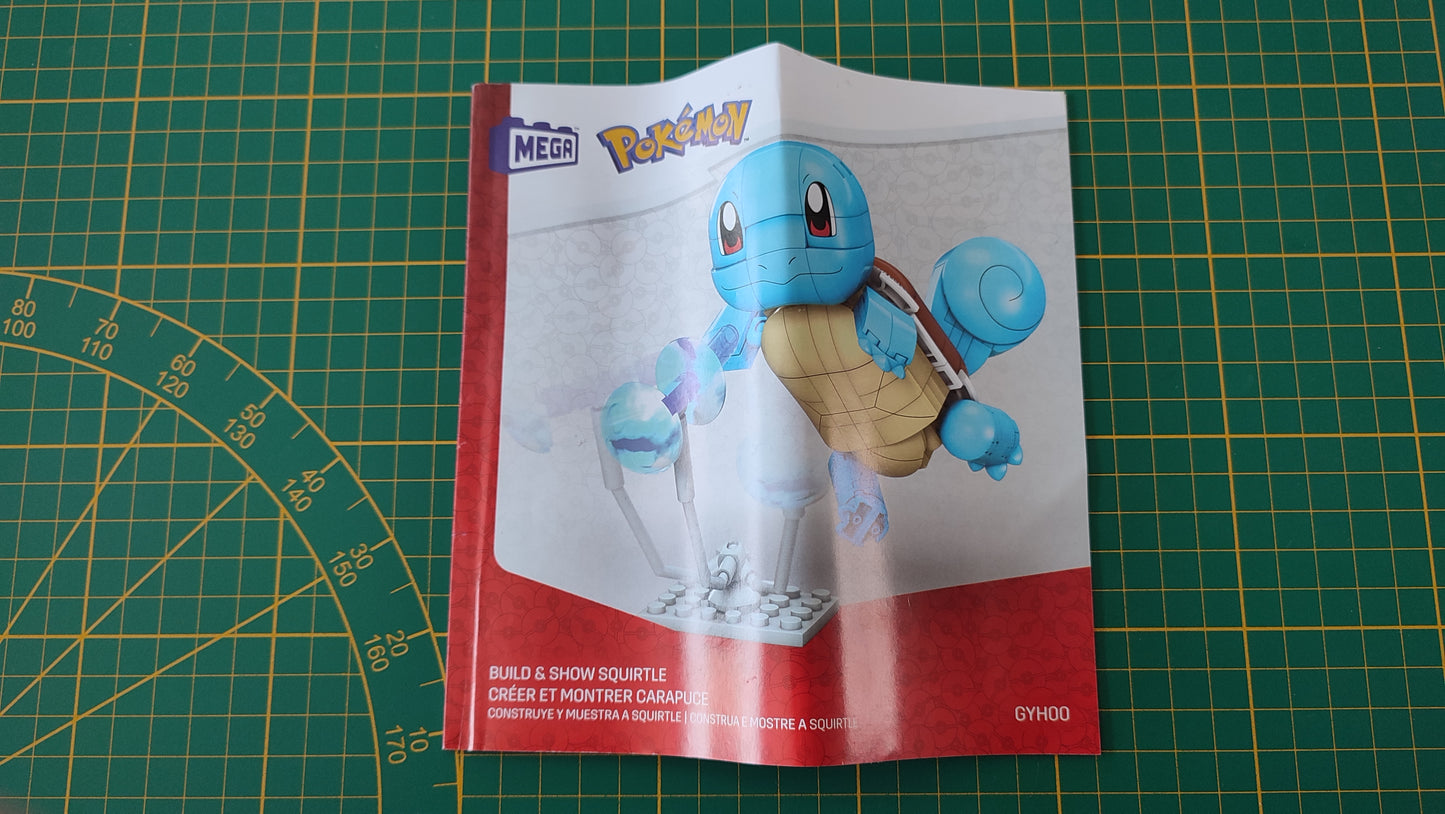 Notice seule sans pièce set GYH00 Carapuce Mega Mattel #E57