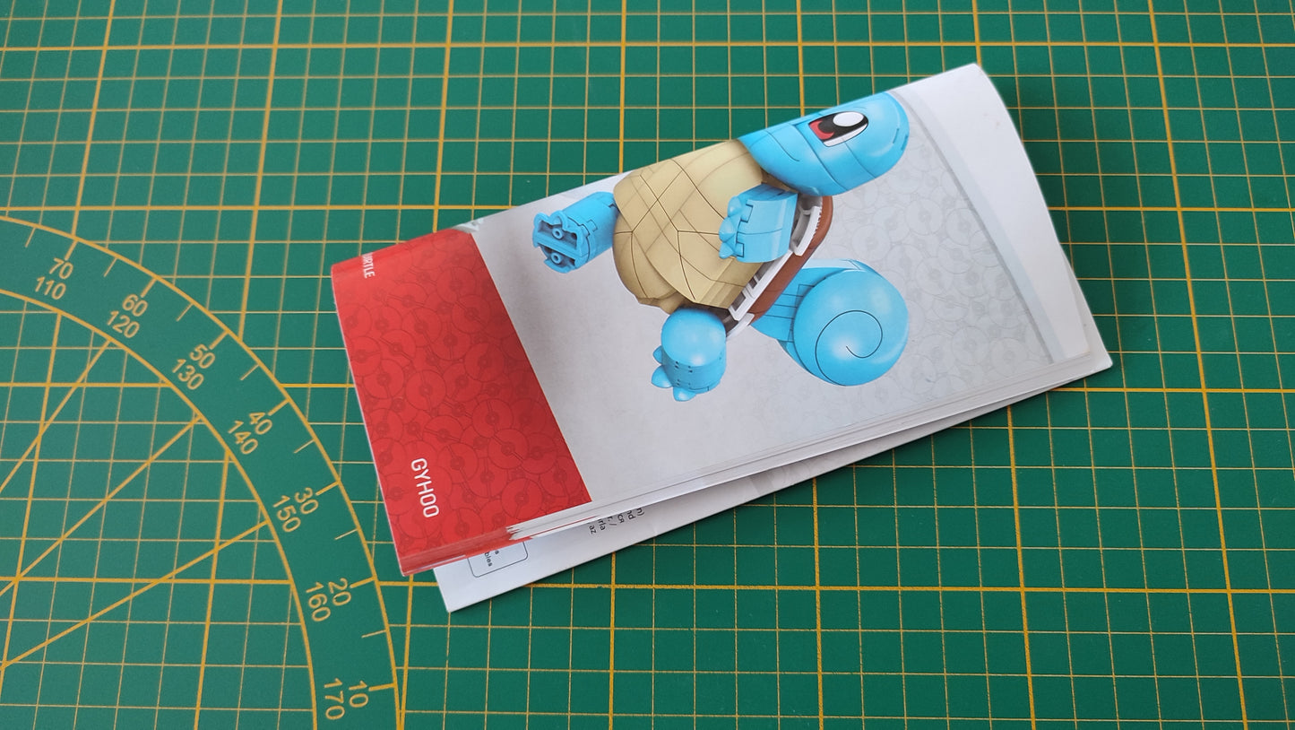 Notice seule sans pièce set GYH00 Carapuce Mega Mattel #E57