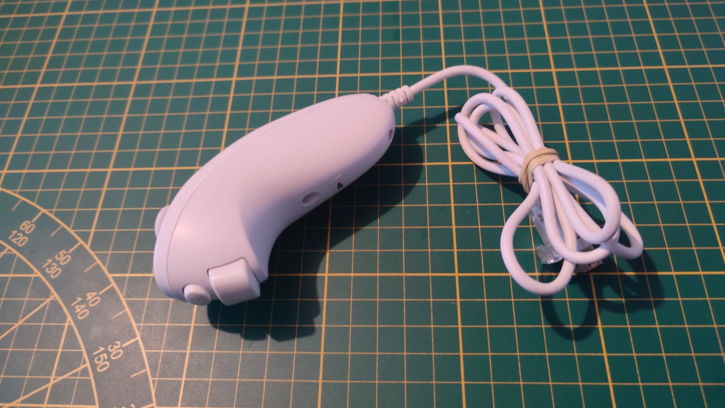 Nunchuk blanc officiel accessoire console de jeux Nintendo Wii #D58