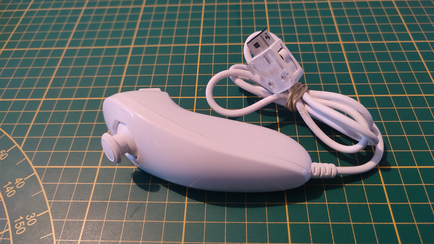 Nunchuk blanc officiel accessoire console de jeux Nintendo Wii #D58