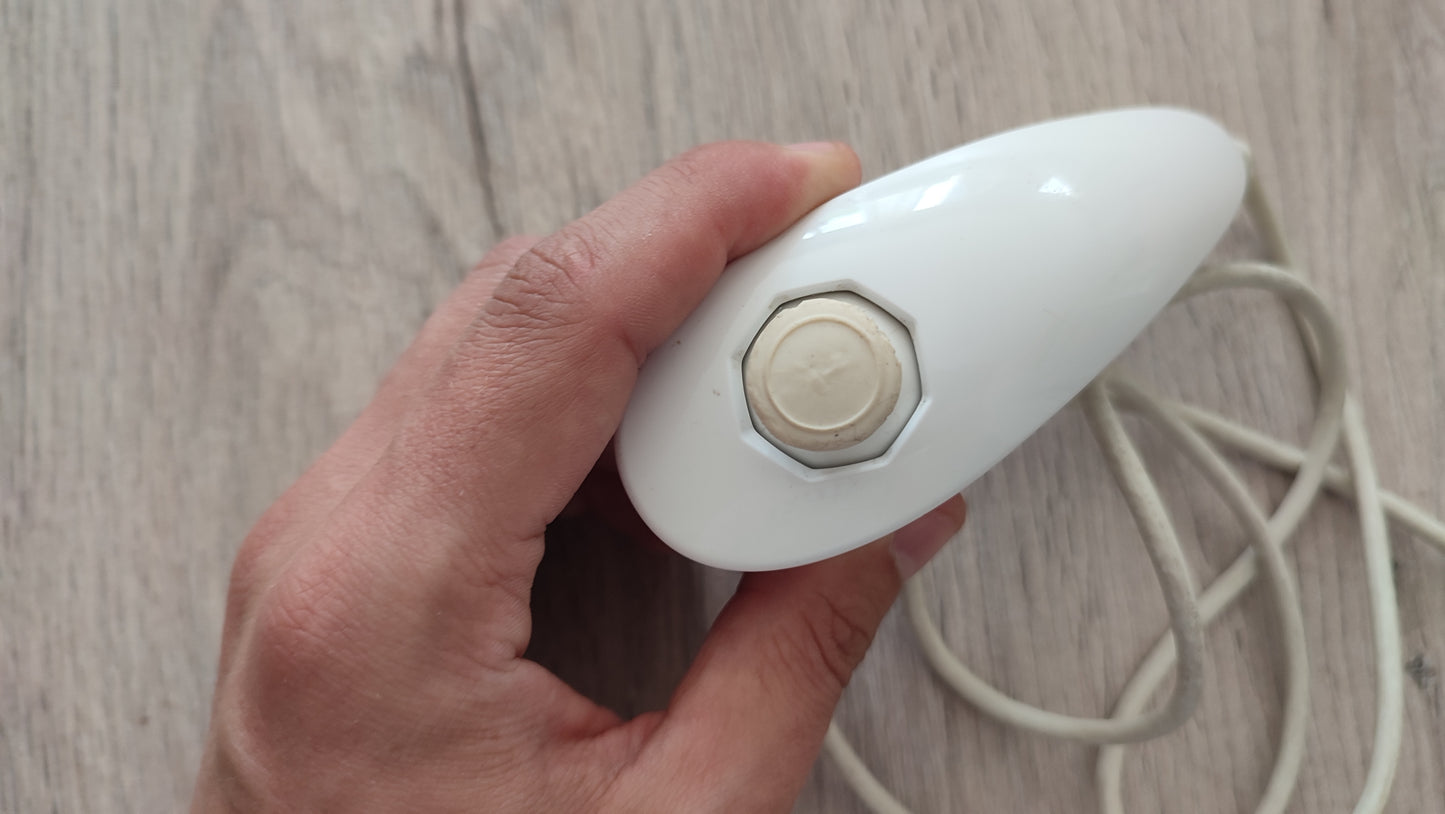 Nunchuk blanc officiel dans l'état accessoire console de jeux Nintendo Wii #SP