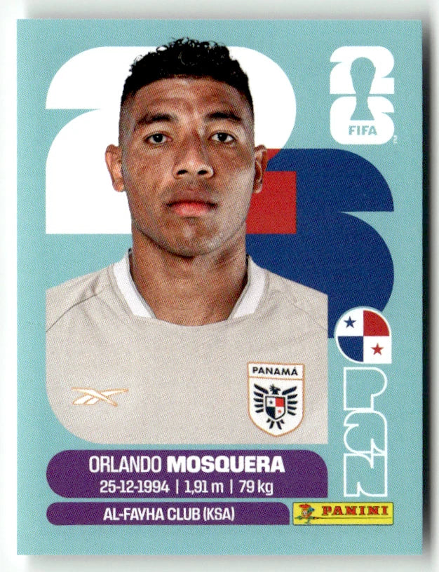 PAN 2 Orlando MOSQUERA - Sticker autocollant Panini Coupe du Monde FIFA 2026 Panama - Pièce détachée (Copie)
