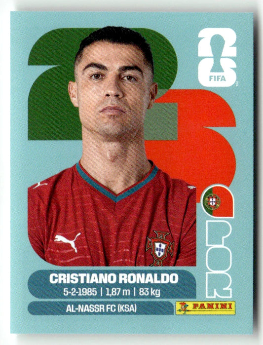 POR 15 Cristiano RONALDO - Sticker autocollant Panini Coupe du Monde FIFA 2026 Portugal - Pièce détachée