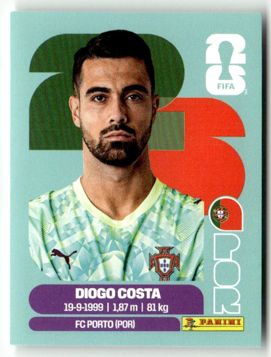 POR 2 Diogo Costa - Sticker autocollant Panini Coupe du Monde FIFA 2026 Portugal - Pièce détachée