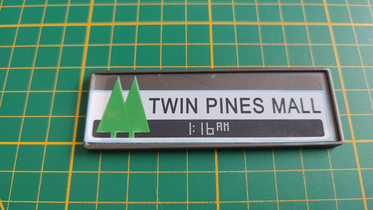 Panneau rectangulaire long Lone Pine Mall référence 30021404pièce détachée Playmobil #E75