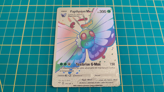 Papilusion Vmax carte illustration Pokémon cosplay couleur or française #C17