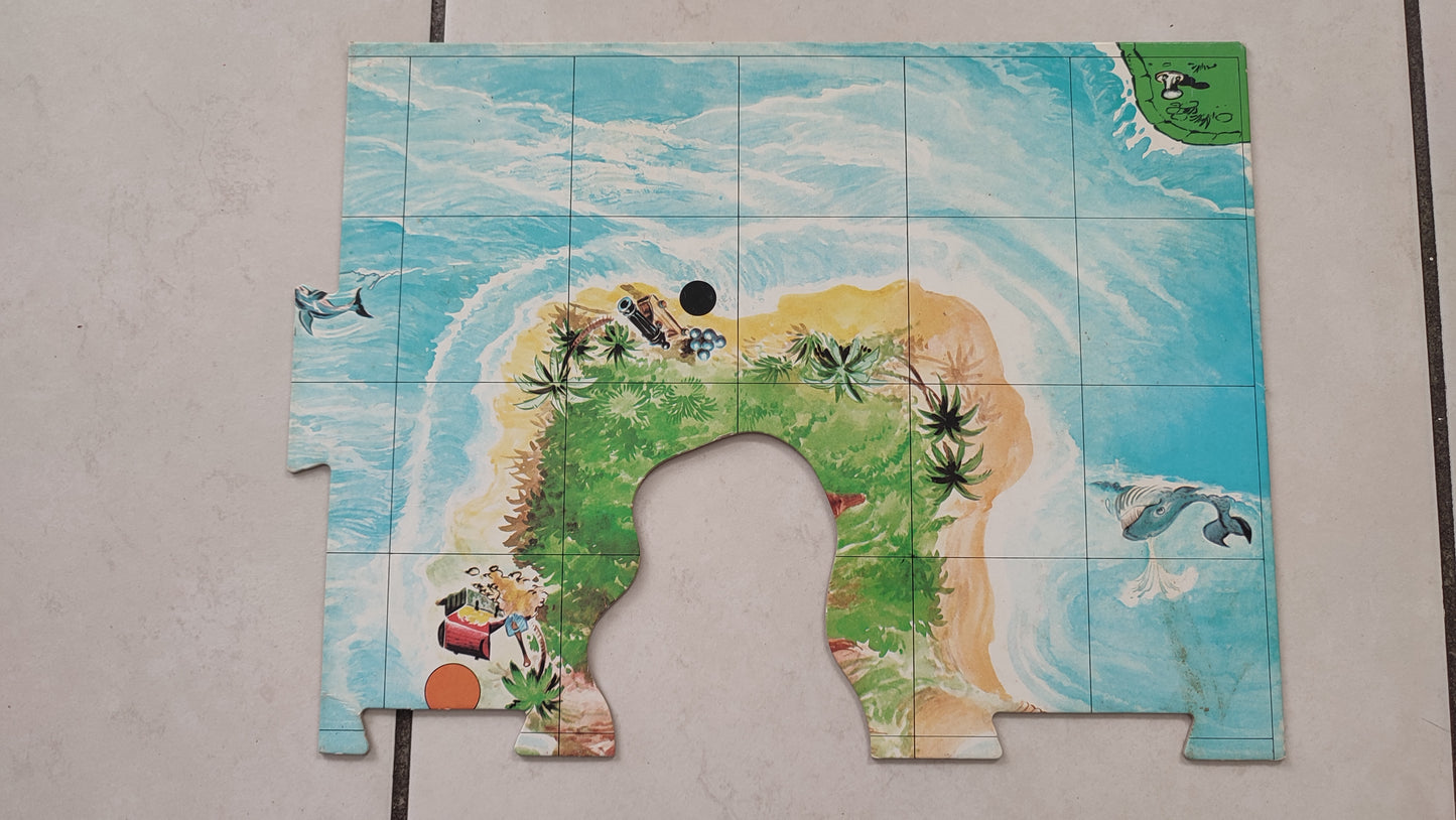 Partie 3 du plateau pièce détachée jeu de société Canon noir feu à volonté Miro Meccano #E46