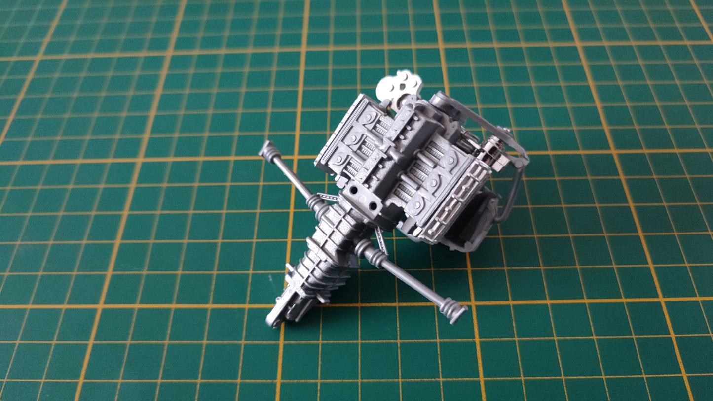 Partie moteur 1 pièce détachée miniature Bburago burago Porsche 911 Carrera 1993 rouge 1/18 1/18e 1/18ème #D56