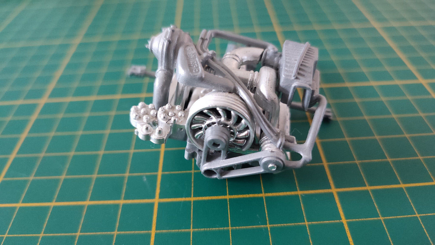 Partie moteur 1 pièce détachée miniature Bburago burago Porsche 911 Carrera 1993 rouge 1/18 1/18e 1/18ème #D56