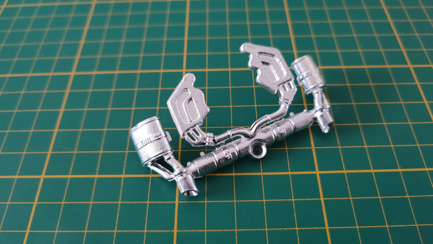 Partie moteur 3 pièce détachée miniature Bburago burago Porsche 911 Carrera 1993 rouge 1/18 1/18e 1/18ème #D56