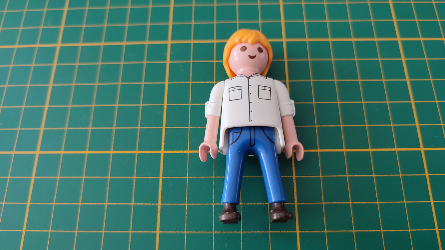Personnage conducteur homme blond référence 30007483 pièce détachée Playmobil #D44