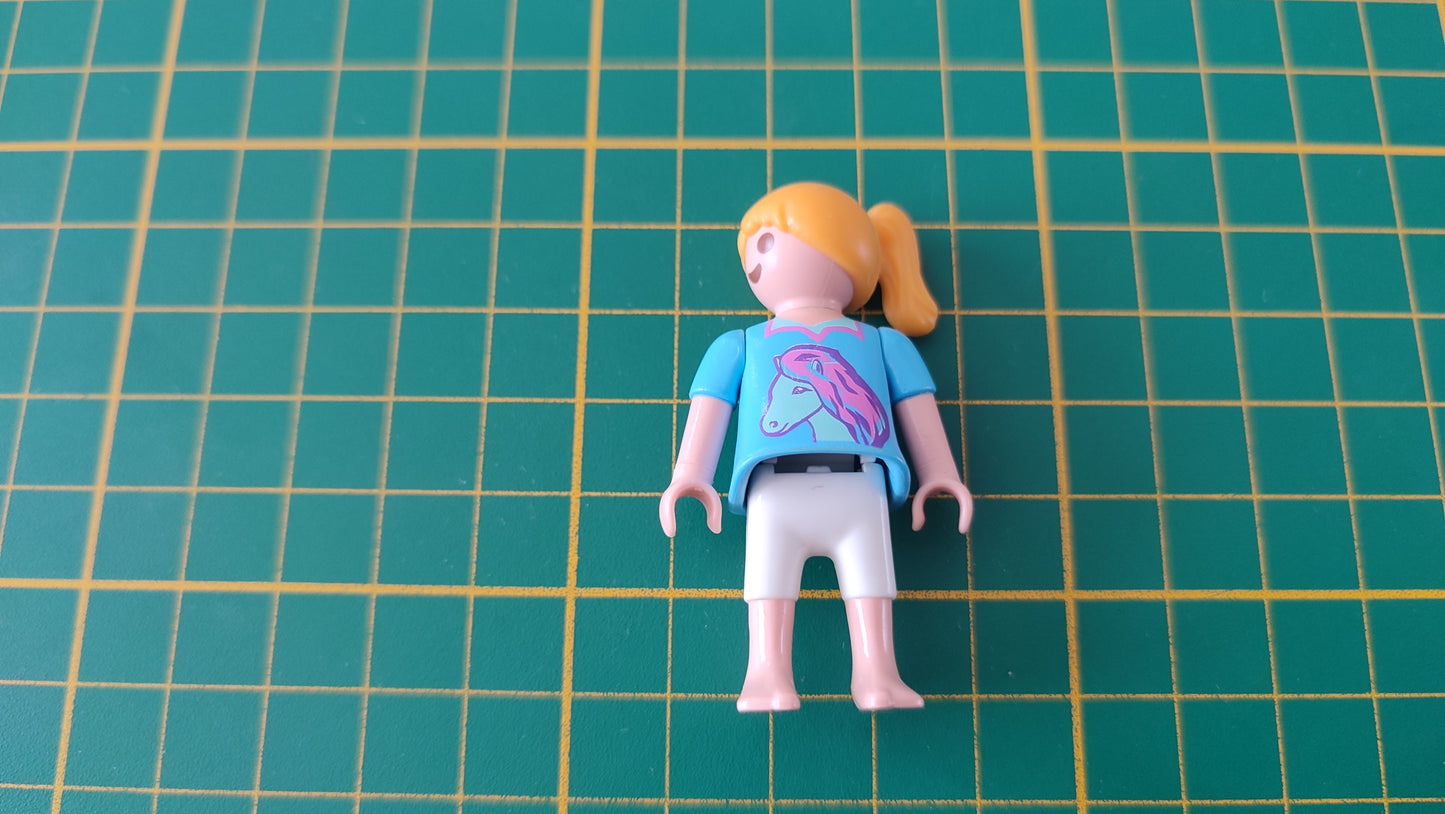 Personnage fillette avec cheval pièce détachée Playmobil #E56