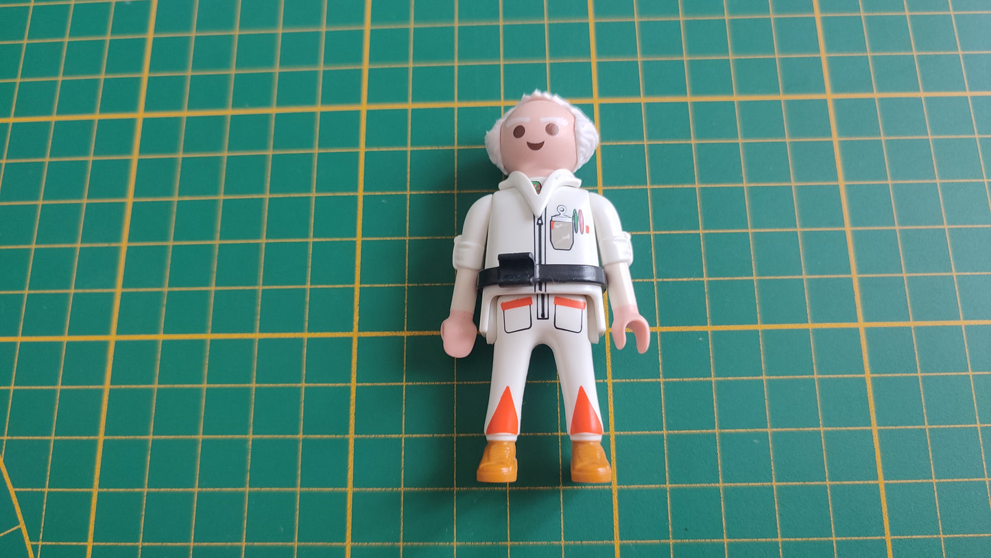 Personnage homme adulte Doc retour vers le futur 30006234 pièce détachée Playmobil #E75