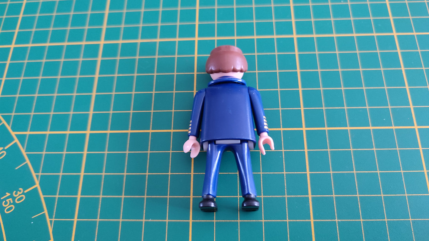 Personnage homme bleu référence 30 00 1363 pièce détachée Playmobil #C31